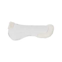 Amortisseur en laine écologique Equestro Blanc / blanc