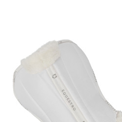 Amortisseur en laine écologique Equestro Blanc / blanc