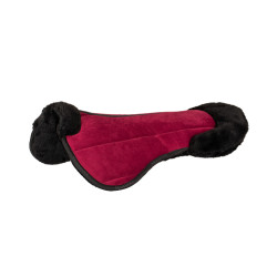 Amortisseur en laine écologique Equestro Vin / noir Rouge