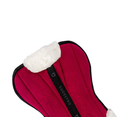 Amortisseur en laine écologique Equestro Vin / noir / blanc