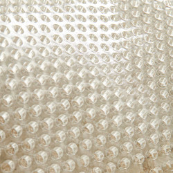 Amortisseur en gel avec rehausse arrière complète en laine de mouton Acavallo Transparent / naturel