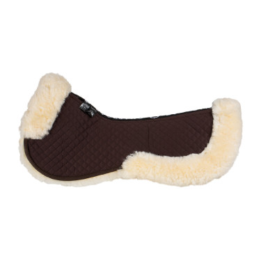 Amortisseur en coton et mouton Equestro Marron / naturel