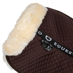 Amortisseur en coton et mouton Equestro Marron / naturel