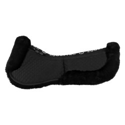 Amortisseur en coton avec poches et mouton Equestro Noir / noir