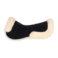 Amortisseur en coton avec poches et mouton Equestro Noir / naturel