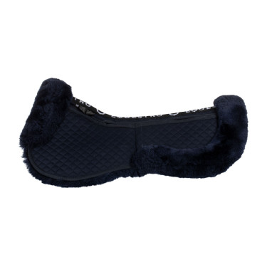 Amortisseur en coton avec poches et mouton Equestro Bleu / marine