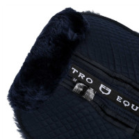 Amortisseur en coton avec poches et mouton Equestro Bleu / marine Amortisseur en coton avec poches et mouton Equestro Bleu / marine