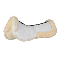 Amortisseur en coton avec poches et mouton Equestro Blanc / naturel Amortisseur en coton avec poches et mouton Equestro Blanc / naturel