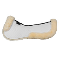 Amortisseur en coton avec poches et mouton Equestro Blanc / naturel Amortisseur en coton avec poches et mouton Equestro Blanc / naturel
