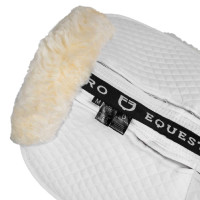 Amortisseur en coton avec poches et mouton Equestro Blanc / naturel Amortisseur en coton avec poches et mouton Equestro Blanc / naturel