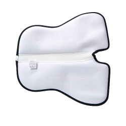 Amortisseur mémoire de forme avec grip en silicone et fibre de bambou Acavallo Blanc Amortisseur mémoire de forme avec grip en silicone et fibre de bambou Acavallo Blanc