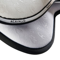 Amortisseur mémoire de forme avec grip en silicone et fibre de bambou Acavallo Blanc Amortisseur mémoire de forme avec grip en silicone et fibre de bambou Acavallo Blanc