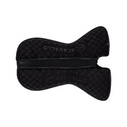 Amortisseur mémoire de forme avec grip en silicone et fibre de bambou Acavallo Noir