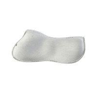 Amortisseur mémoire de forme avec gel hexagonal et rehausse arrière Acavallo Blanc Amortisseur mémoire de forme avec gel hexagonal et rehausse arrière Acavallo Blanc