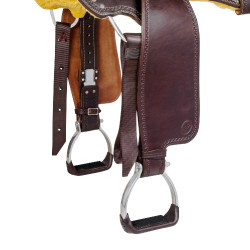 Selle western trail manteau rond full quarter 8020 Marron Selle western trail manteau rond full quarter 8020 Marron