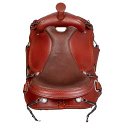 Selle western trail manteau rond full quarter 8020 Noisette Marron