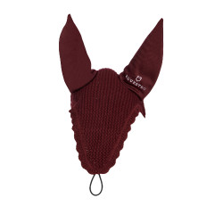 Bonnet chasse-mouches long Equestro Bordeaux
