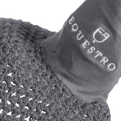 Bonnet chasse-mouches long Equestro Gris