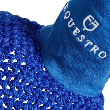 Bonnet chasse-mouches long Equestro Bleu royal