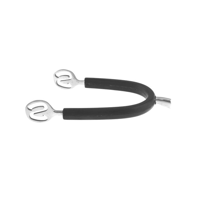 Éperons Metalab Prince de Galles inox gainés caoutchouc Éperons Metalab Prince de Galles inox gainés caoutchouc