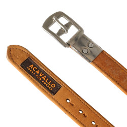 Etrivières Acavallo Cuir Intérieur Nylon Cognac Marron