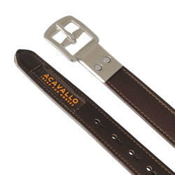 Etrivières Acavallo Cuir Intérieur Nylon Marron foncé Etrivières Acavallo Cuir Intérieur Nylon Marron foncé