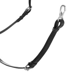 Collier de chasse martingale Acavallo en cuir 3 points Noir Collier de chasse martingale Acavallo en cuir 3 points Noir