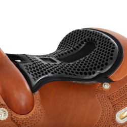 Couvre siège Acavallo Ortho-Coccyx Western Gel Hexagonal Dri-Lex 20mm Noir
