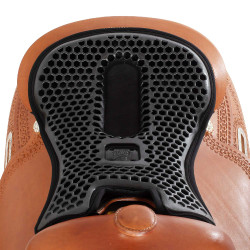Couvre siège Acavallo Ortho-Coccyx Western Gel Hexagonal Dri-Lex 20mm Noir