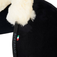 Amortisseur mousse à mémoire de forme Acavallo Close Contact mouton Noir / naturel