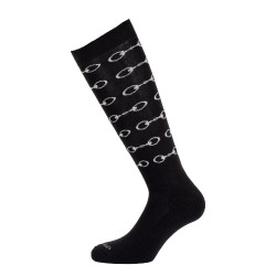 Chaussettes mi-mollet en coton Acavallo Noir