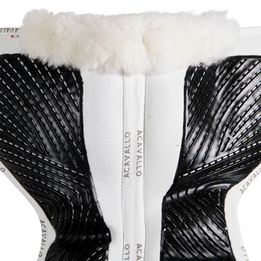 Amortisseur Acavallo Close Contact Classic Gel mémoire de forme mouton Blanc / blanc Amortisseur Acavallo Close Contact Classic Gel mémoire de forme mouton Blanc / blanc