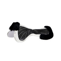 Amortisseur Acavallo Close Contact Classic Gel mémoire de forme mouton Blanc / noir