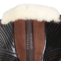 Amortisseur Acavallo Close Contact Classic Gel mémoire de forme mouton Marron / naturel Amortisseur Acavallo Close Contact Classic Gel mémoire de forme mouton Marron / naturel