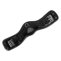 Sangle courte anatomique en cuir Acavallo Noir