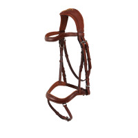 Bridon en cuir Acavallo Allegoria Marron foncé