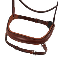 Bridon en cuir Acavallo Allegoria Marron foncé