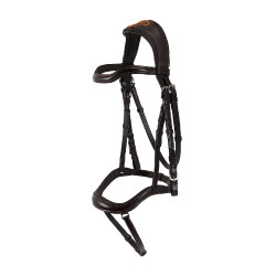 Bridon en cuir Acavallo Allegoria Marron foncé