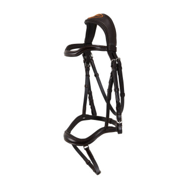 Bridon en cuir Acavallo Allegoria Marron foncé