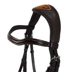 Bridon en cuir Acavallo Allegoria Marron foncé