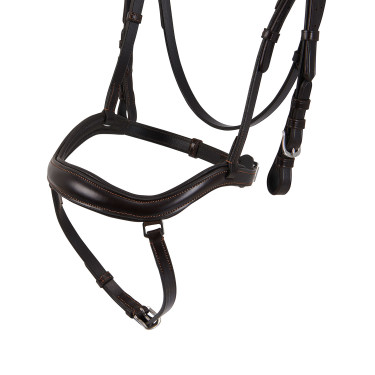 Bridon en cuir Acavallo Allegoria Marron foncé