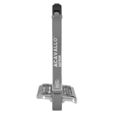 Étriers en aluminium Acavallo Arena Aluplus Titane Gris