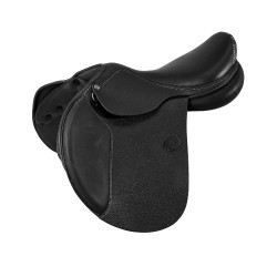 Selle d'obstacle en cuir Acavallo Veneziano Noir