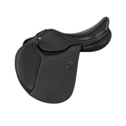 Selle d'obstacle en cuir Acavallo Veneziano Noir