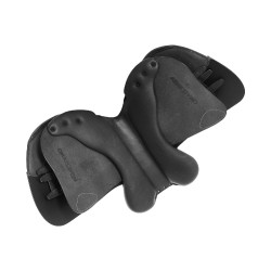 Selle d'obstacle en cuir Acavallo Veneziano Noir