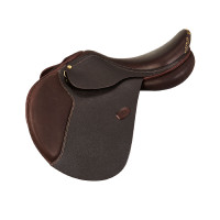 Selle d'obstacle en cuir Acavallo Veneziano Noir