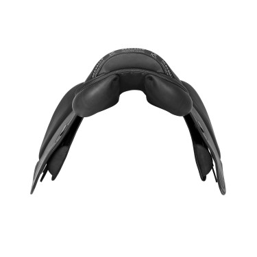 Selle d'obstacle en cuir Acavallo Botticelli Noir
