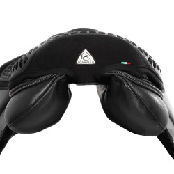 Couvre-siège amortisseur Acavallo Jump Gel Out Ortho-Coccyx 20 mm Noir