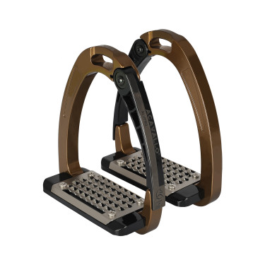 Etriers Acavallo Arena AluPro Bronze Marron