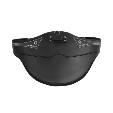 Sangle bavette courte Acavallo Gel & PVC Noir